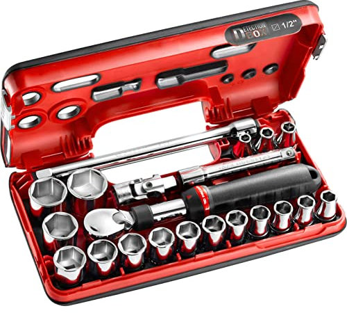FACOM SXL.DBOX1 Series SXL.DBOX 1/2 Metric 6-Point Extending Ratchet Set