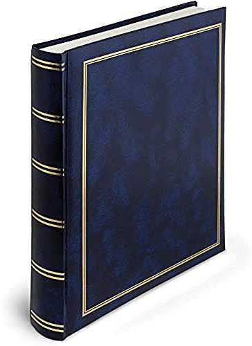 Lebez Fotoalbum, Karton, Vinyl, blau, 25 x 30 cm