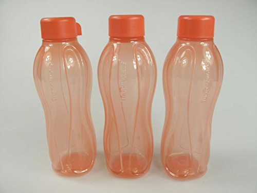 TUPPERWARE To Go Eco 500 ml lachs (3) Öko Flaschen Ecoflasche Trinkflasche