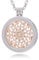 Morella Damen Halskette 70 cm Edelstahl und Anhänger mit Coin Sonnenornament Rosegold 33 mm im Schmuckbeutel