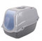 Dogi Click and Secure Pet Cat Litter Tray Toilet Box, Grey