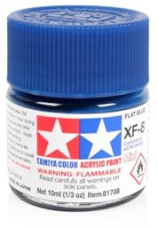TAMIYA Acryl Farbe10ml Wohnungs blau XF8
