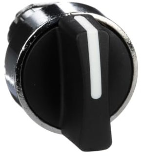 Schneider Electric Harmony XB4 Wahlschalter, Frontelement, Metall, 22mm, 3 Stellungen, Mitte rastend, schwarz, Artikelnummer ZB4BD5