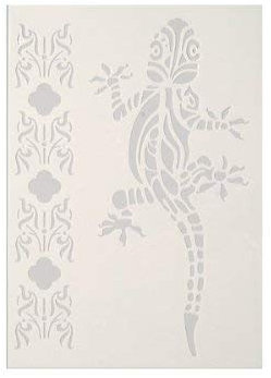 efco 9320901 Stencils, Kunststoff, Weiß, 29.7x21x0,1 cm