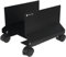 Techly 303294 Supporto per PC in Acciaio con Ruote Nero Nero
