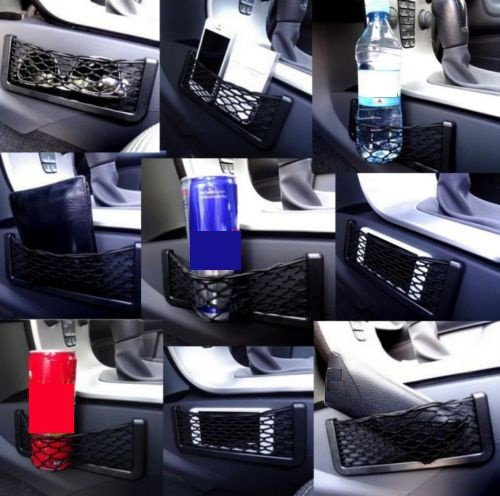 Ablagefach Ablagenetz Handyhalter Smartphone Ablage Getränkehalter Brillenhalter Etui Stauraum Haltenetz UNIVERSAL für PKW LKW BOOT