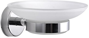 Kapitan Bathroom Toilet Soap Dish/Holder, Self Adhesive OR Screws Mounting, Stainless Steel 18/10, Polished Finish, Made in EU, 20 Years Warranty
