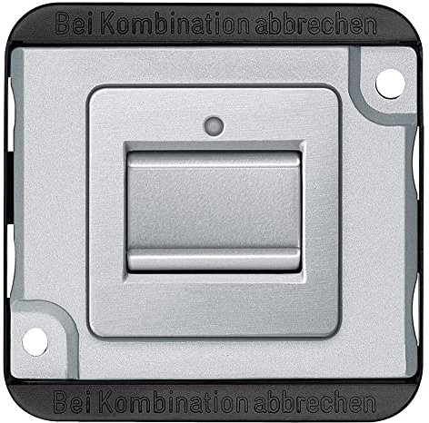 Merten MEG3116-7060 Aus/Wechselschalter-Eins, 1-polig, 10 AX, AC 250 V, mattsilber, Panzer, STK