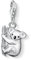 Thomas Sabo Damen Charm-Anhänger Koala Charm Club 925 Sterling Silber 0643-007-12