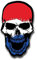 Aufkleber/Sticker Skull Holland Schäden Totenkopf Niederlande 7x4cm A1491