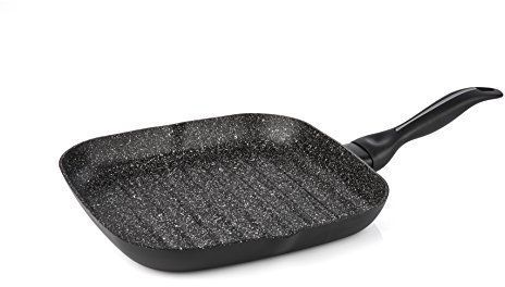 Barazzoni Granitica Plus Bistecchiera 5 Strati, Alluminio, Nero, 29.9x47.8x3.5 cm
