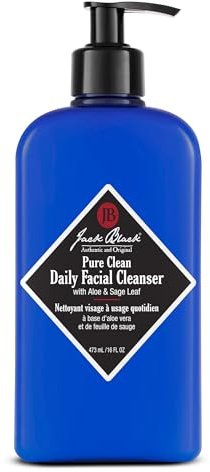 Jack Black Pure Clean Daily Facial Cleanser for Men - Mens Face Wash, Jack Black Face Wash Men's, Face Wash for Men, Face Cleanser for Men, 2-in-1 Mens Facial Cleanser & Toner, Gifts for Men, 16 Fl Oz