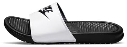 Nike Benassi Just Do It, Men's Athletic Sandal, Multicolor White Black, 10 UK (45 EU)