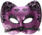P'TIT CLOWN 60015 Loup Tissu Paillettes Chat avec Moustache - Coloris aléatoire
