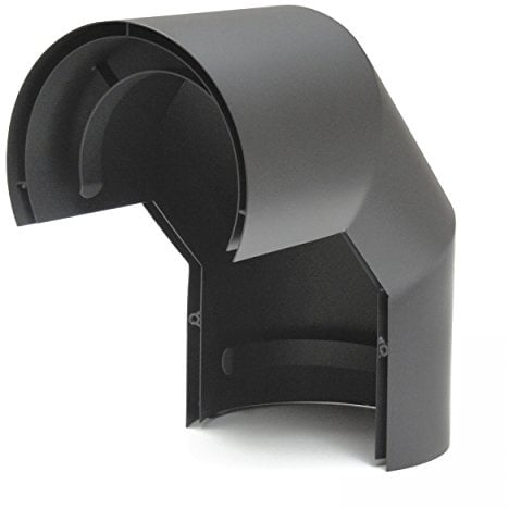 raik Thermoschild für 90° Rauchrohrbogen 150 mm Durchmesser schwarz Stahl 2 mm, Senotherm-beschichtet, Hitzeschutz für Kamin- und Ofenrohre Made in EU