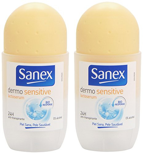 Sanex Dermo Sensitive Roll-On-Deodorant, 2 Stück