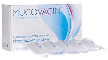 MUCOVAGIN - 10 Vaginal Pessaries - Hydration and Reneval for Women of All Ages - Hyaluronic Acid for Vaginal Dryness Infections Natural Treatment - Vaginal Health Support Prophylaxis NEW