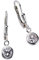 Zeeme Basic Damen Ohrringe 925/- Sterling Silber 2,5cm Glänzend Zirkonia weiß 299230003
