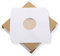 Mari-Medienverpackungen LP Schallplatten Innenhüllen (100 St.) weiß mit Eckschnitt gefüttert Vinyl LP Maxi Single