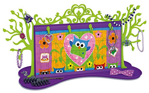 Ravensburger 3D Puzzle Collection Funky Owls Jewellery Tree, 108pc 3D Jigsaw Puzzle