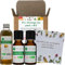 VOSHUILES - Kit Massage des Pieds - 2 Huiles Essentielles + 1 Végétale Bio - 100% Pure et Naturelle - HEBBD, Ecocert - Tea Tree, Laurier, Noyau d'Abricot - Massage - 2x5ml, 1x50ml