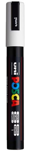 uni-ball Posca PC-5M Medium Bullet Tip Marker - White,152637000