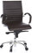 hjh OFFICE 660522 Profi Chefsessel Parma 10 Leder Braun/Chrom moderner Bürostuhl, mittelhohe Rückenlehne