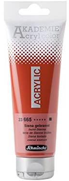 Schmincke AKADEMIE Acryl color Siena gebrannt in 120 ml-Tube, 23 665 012