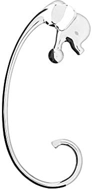 Alessi Jumbo FGO05 - Gancio Appendiborsa di Design da Tavolo a Forma di Elefante, Acciaio Inossidabile 18/10