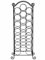 Neo® Stainless Steel Black Finish Wine Holder Rack Floor Standing Holds 21 Bottles