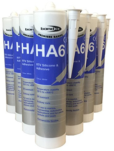 (PACK OF 10) WHITE HA6 RTV Silicone & Adhesive Marine Aquarium Safe Engineers gasket Silicone