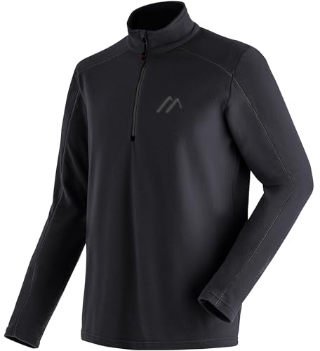 Maier Sports Dennis, Half-Zip-Midlayer für Herren, Universeller Midlayer | Atmungsaktives Longsleeve zum Skifahren und Wandern, Dryprotec Technologie für schnelles Trocknen, Perfekt für den Winter
