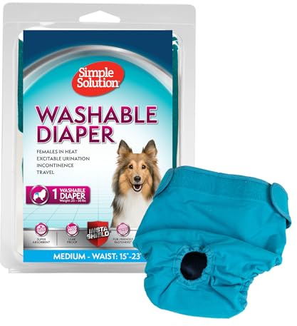 Simple Solution Washable Female Dog Diaper, Medium, 1 pack