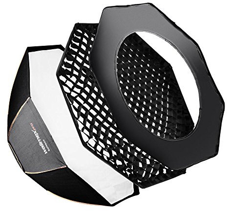 Walimex Pro Octagon Softbox PLUS Orange Line 120 cm Durchmesser für pro&K