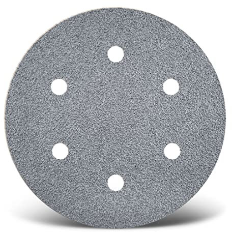 MENZER Platinum Disques abrasifs auto-agrippants, 225 mm, 6 trous, p. Ponceuses à plâtre, Corindon semi-supérieur (Lot de 25) G400