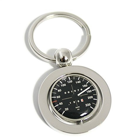 Volkswagen Classic Parts Original VW GTI Tacho Drehzahlmesser Schlüsselanhänger Anhänger Silber Keyring Lanyard Key Schlüsselring