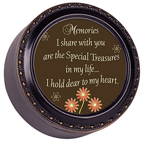 Cottage Garden Memories Schatzkiste, rund, Used-Look, Schwarz