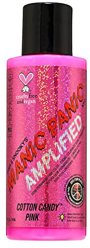Manic Panic Cotton Candy Pink Amplified Creme, colore semipermanente rosa per capelli, 118 ml