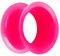 Piersando Flesh Tunnel Ohr Plug Piercing Ohrpiercing Double Flared Flexibel Silikon Dünner Rand 6mm Pink