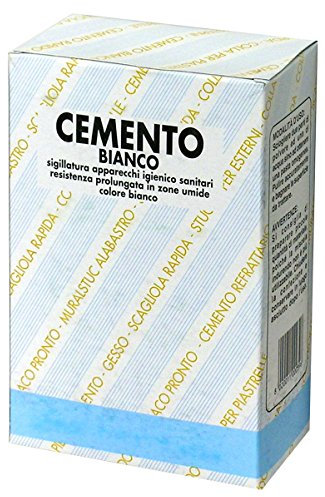 Fratelli Vitale D0060007 Cemento in Polvere, Bianco, 1 Kg, 12 Pezzi