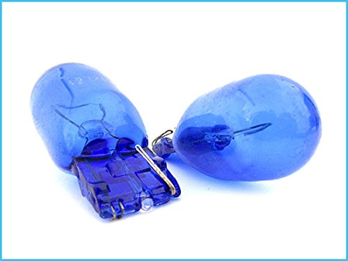 CARALL Lampada T20 W21W 12V 21W Effetto Xenon, Mono Filamento Luci Frecce Stop, Blu