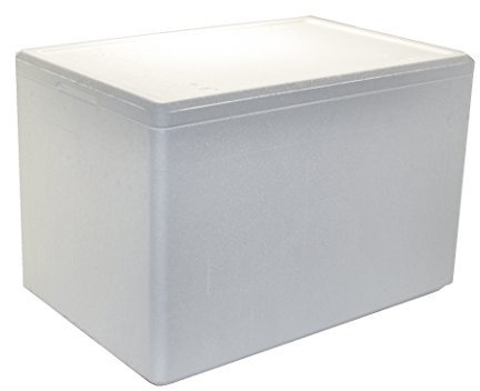 TropicShop Styroporkisten/Styroporbox/Thermobox 595 x 395 x 360mm - 53,7L - Warmhaltebox - Kühlbox für Getränke/Lebendsmittel