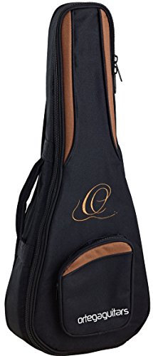 Ortega Guitars Pro Series Bag - Tenor Ukulele Tasche - Höhe 68 cm - Breiter Halsgurt - Schultergurte - Nylon, Schwarz (OUGB-TE)