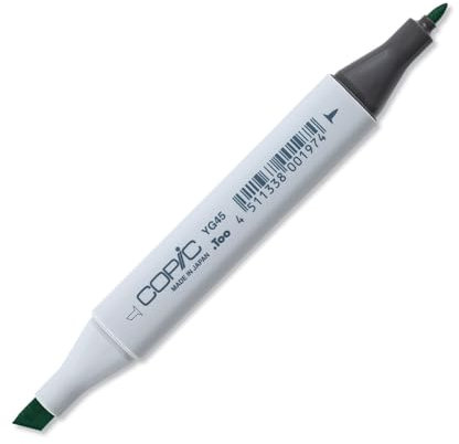 COPIC Classic Marker Typ YG - 45, Cobalt Green, professioneller Layoutmarker, mit einer breiten und einer feinen Spitze