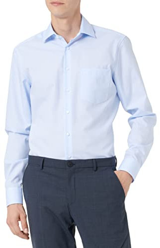 Seidensticker Herren Business-Hemd - Regular Fit - Bügelfrei - Kent-Kragen - Langarm - 100% Baumwolle