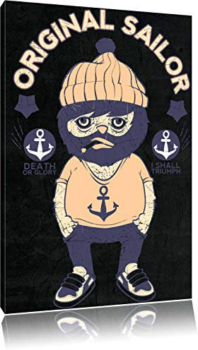 Pixxprint Dark Opium black Bild, Größe: 120x80cm, Leinwandbild, fertig gespannt, Wandbild, Dekoration, Kunstdruck, kein Poster