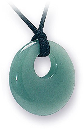 Natures Gift British Fossils Green Aventurine Crystal Donut Pendant