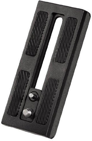 Hama Schnellkupplungsplatte für Stativ Omega Video II, A 1/4“ Gewinde, Schwarz