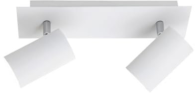 Trio Leuchten Balken in Metall weiß, Spotbalken 2-flammig, exklusiv 2xGU10, Länge: 30 cm 802400201