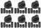 SPARES2GO Botones de interruptor de control universal negro para todos los modelos de potencia y horno, estufa y estufa (6 unidades)
